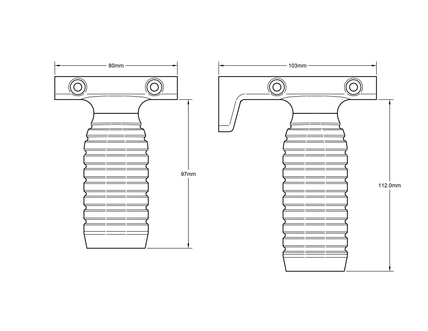 Picatinny Vertical Foregrip